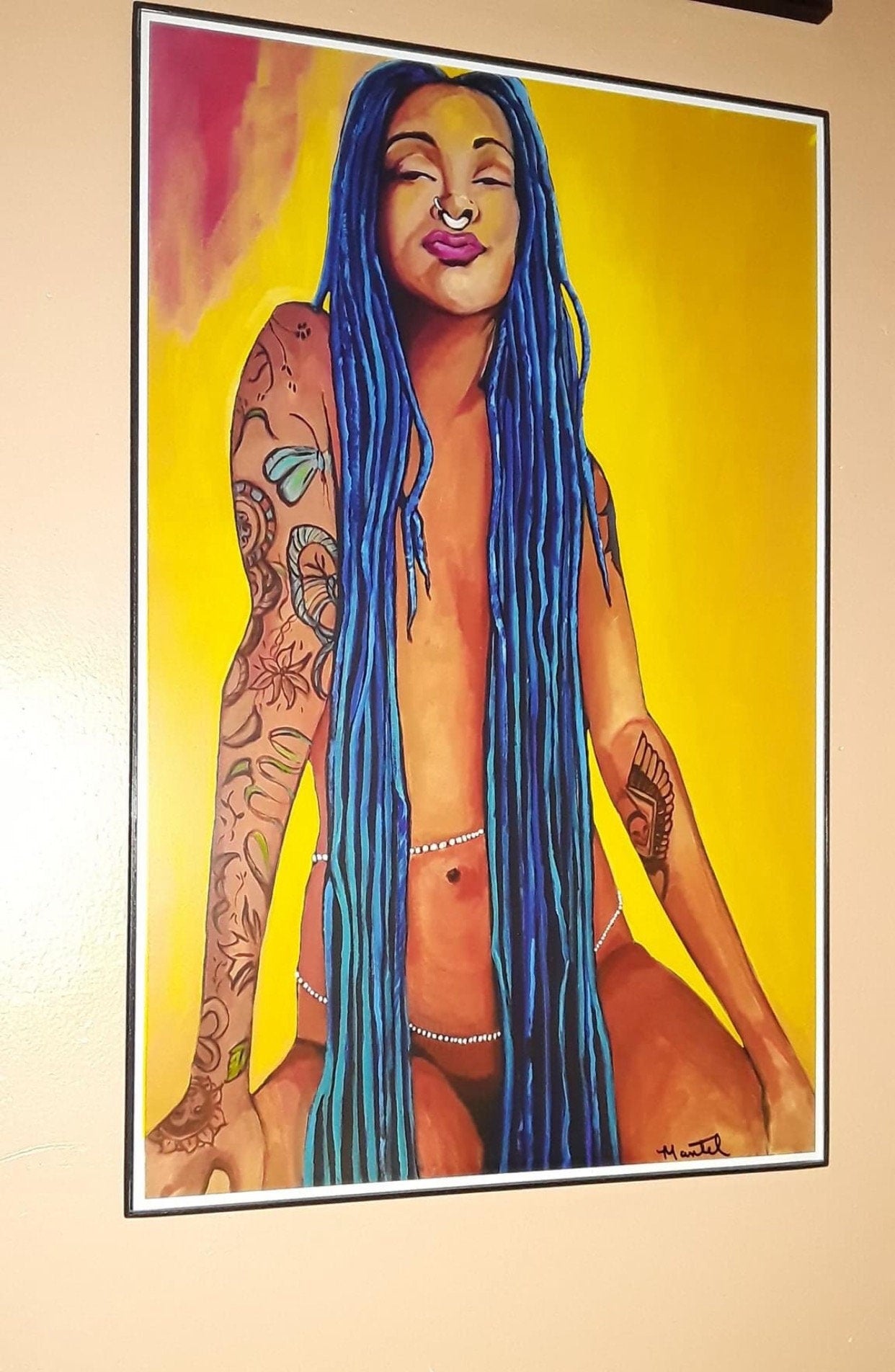 Blue Goddess art print